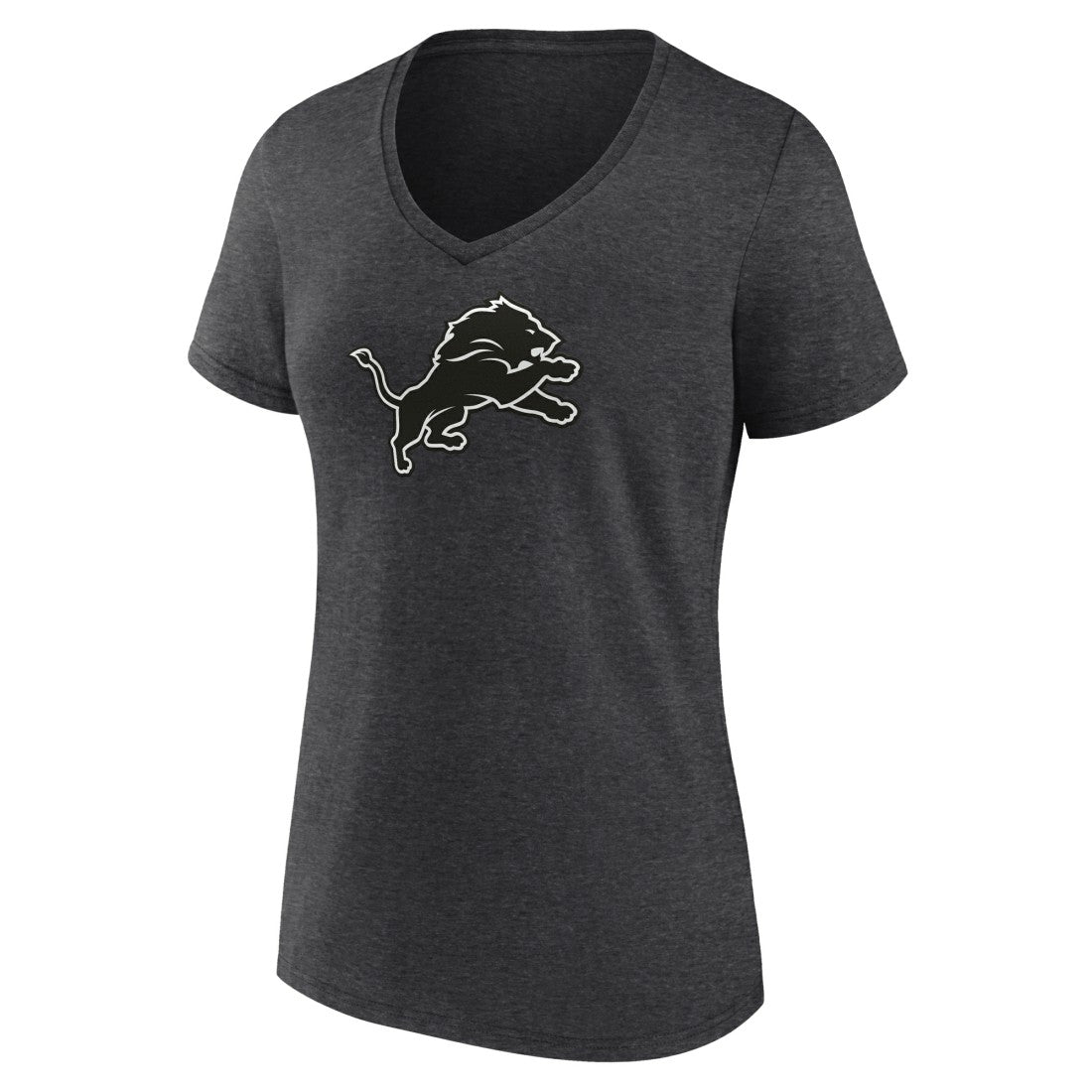 Detroit Lions Women's Personalized Name & Number Monochrome V-Neck Long Sleeve T-Shirt | NFL Online