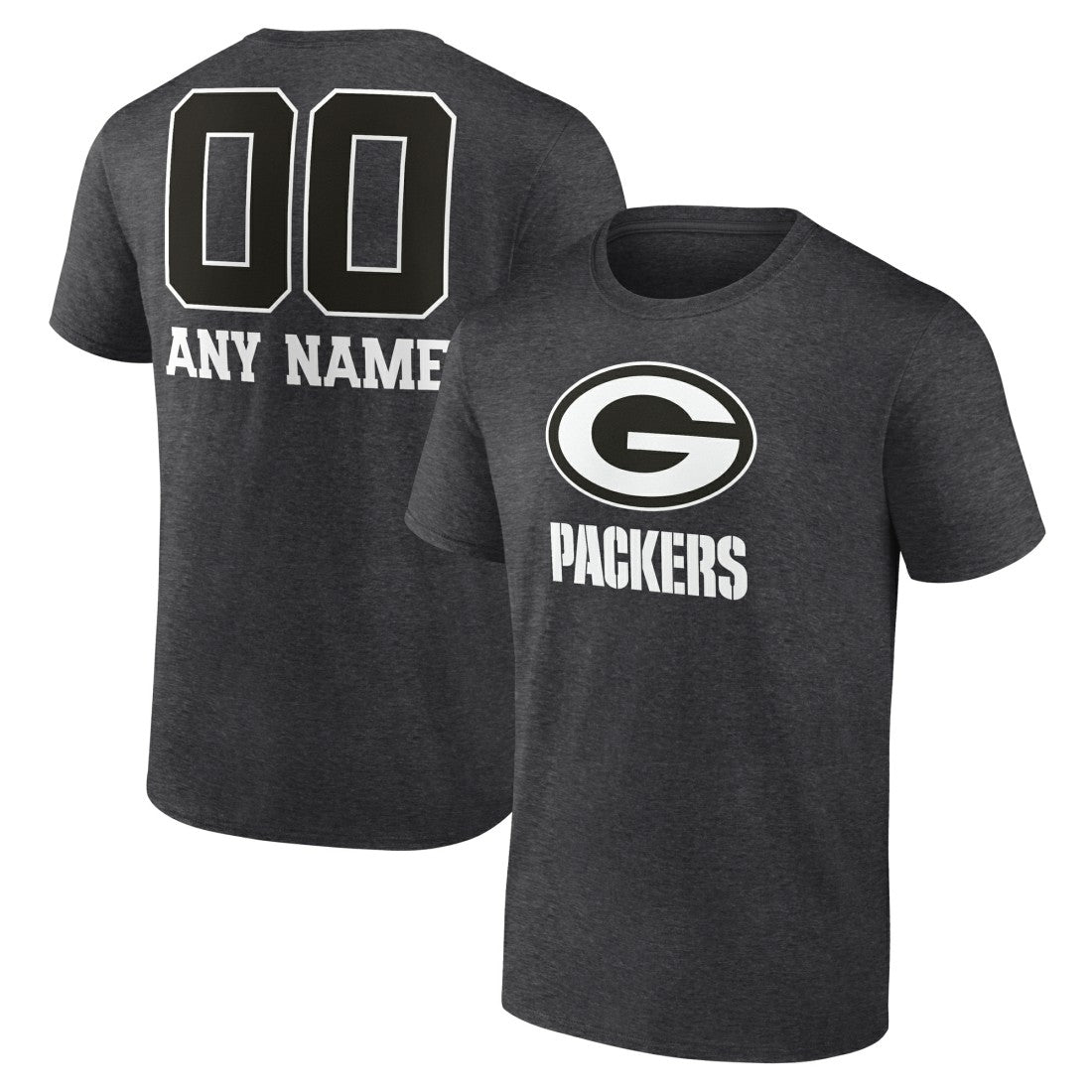 Green Bay Packers Personalized Name & Number Monochrome T-Shirt | NFL Hot