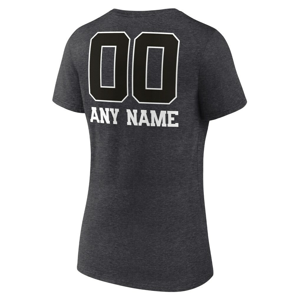 Green Bay Packers Women's Personalized Name & Number Monochrome V-Neck Long Sleeve T-Shirt | NFL On sale
