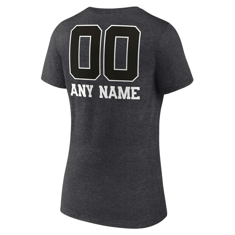 Green Bay Packers Women's Personalized Name & Number Monochrome V-Neck Long Sleeve T-Shirt | NFL On sale