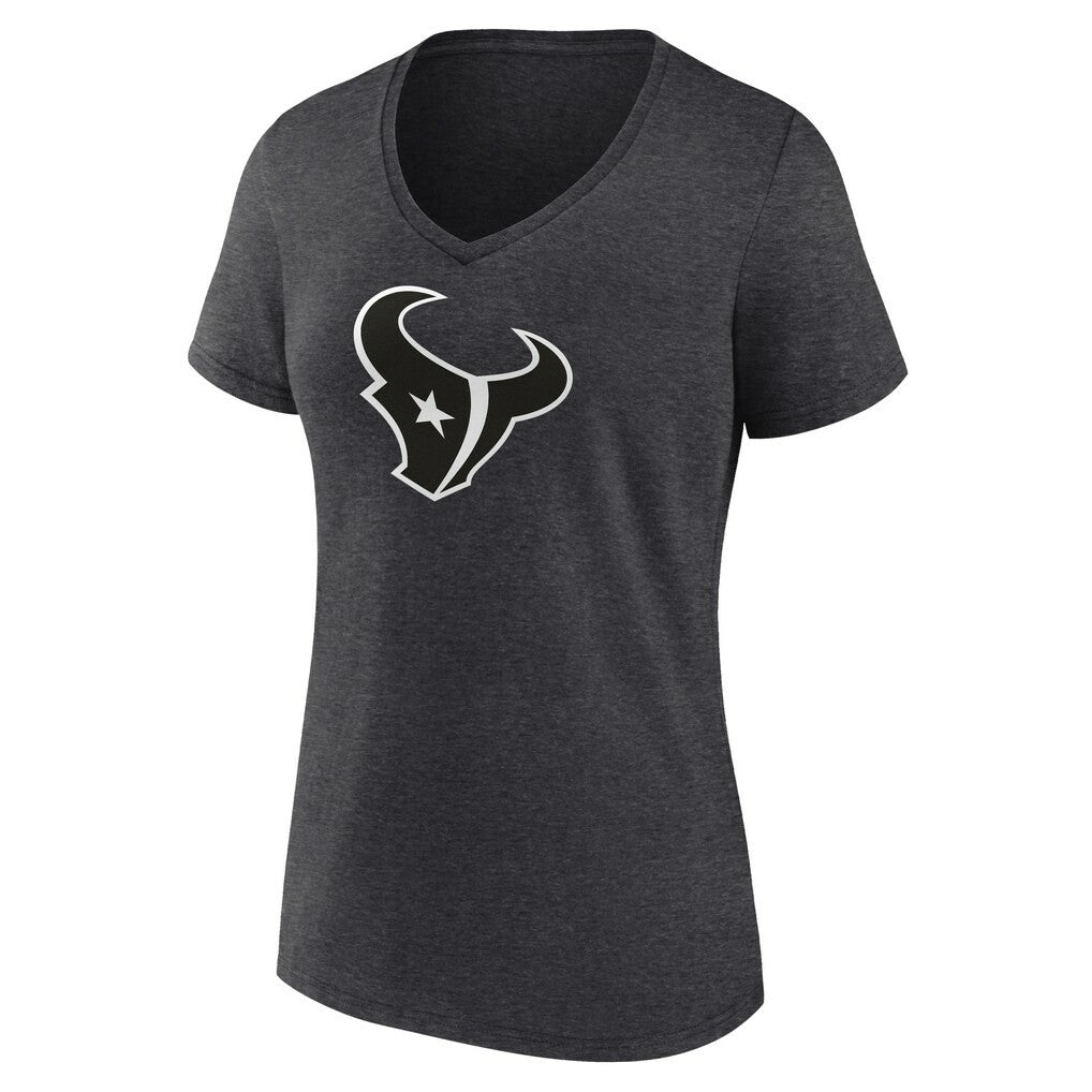 Houston Texans Women's Personalized Name & Number Monochrome V-Neck Long Sleeve T-Shirt | NFL Online