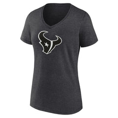 Houston Texans Women's Personalized Name & Number Monochrome V-Neck Long Sleeve T-Shirt | NFL Online