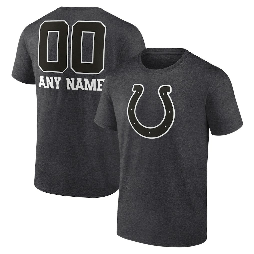 Indianapolis Colts Personalized Name & Number Monochrome T-Shirt | NFL Online