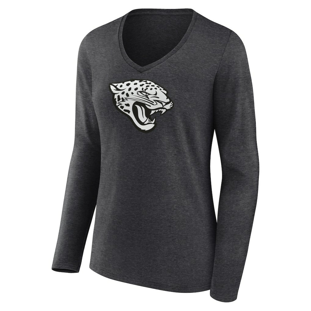 Jacksonville Jaguars Women's Personalized Name & Number Monochrome V-neck T-Shirt | NFL Near me