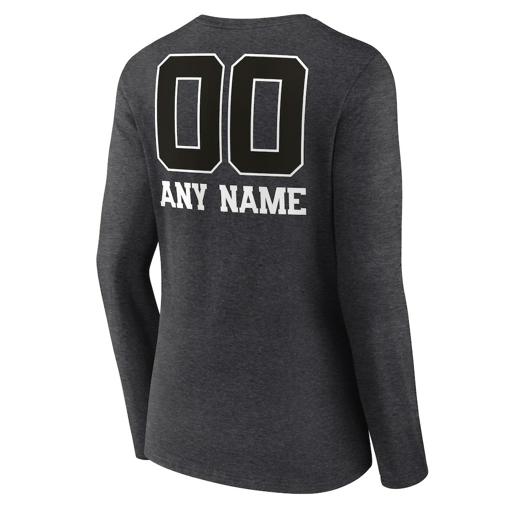Jacksonville Jaguars Women's Personalized Name & Number Monochrome V-neck T-Shirt | NFL Near me