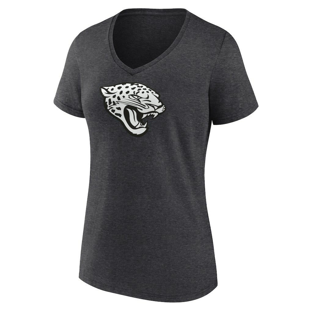 Jacksonville Jaguars Women's Personalized Name & Number Monochrome V-Neck Long Sleeve T-Shirt | NFL Outlet