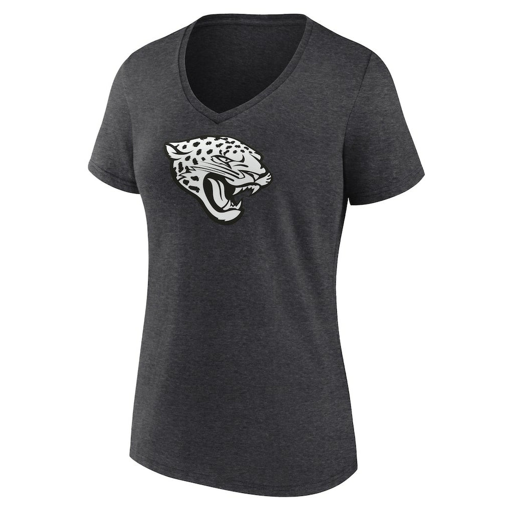 Jacksonville Jaguars Women's Personalized Name & Number Monochrome V-Neck Long Sleeve T-Shirt | NFL Outlet