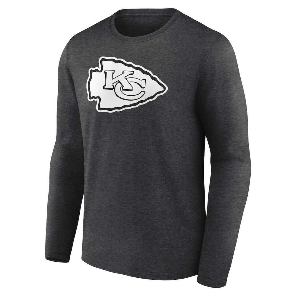 Kansas City Chiefs Personalized Name & Number Monochrome Long Sleeve T-Shirt | NFL Sale