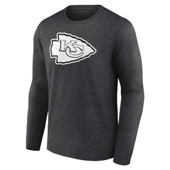 Kansas City Chiefs Personalized Name & Number Monochrome Long Sleeve T-Shirt | NFL Sale