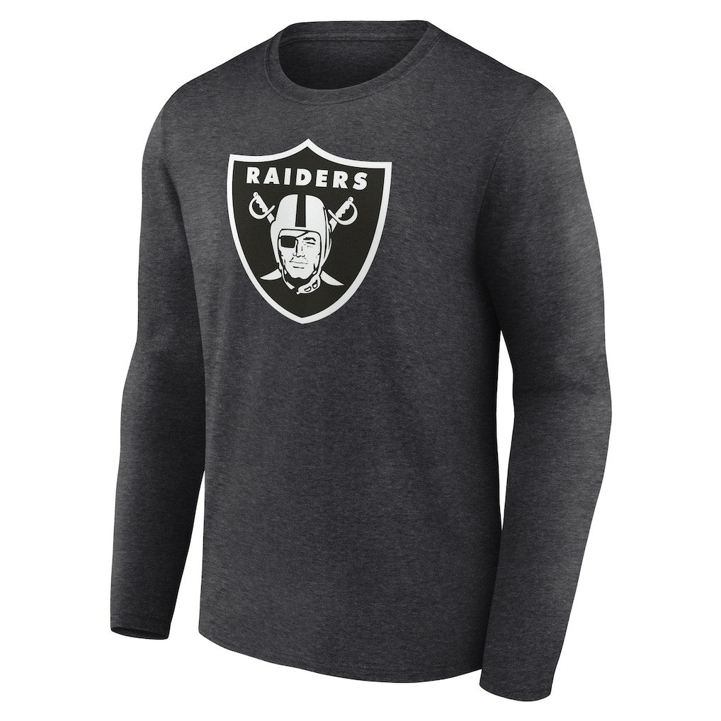Las Vegas Raiders Personalized Name & Number Monochrome Long Sleeve T-Shirt | NFL Outlet