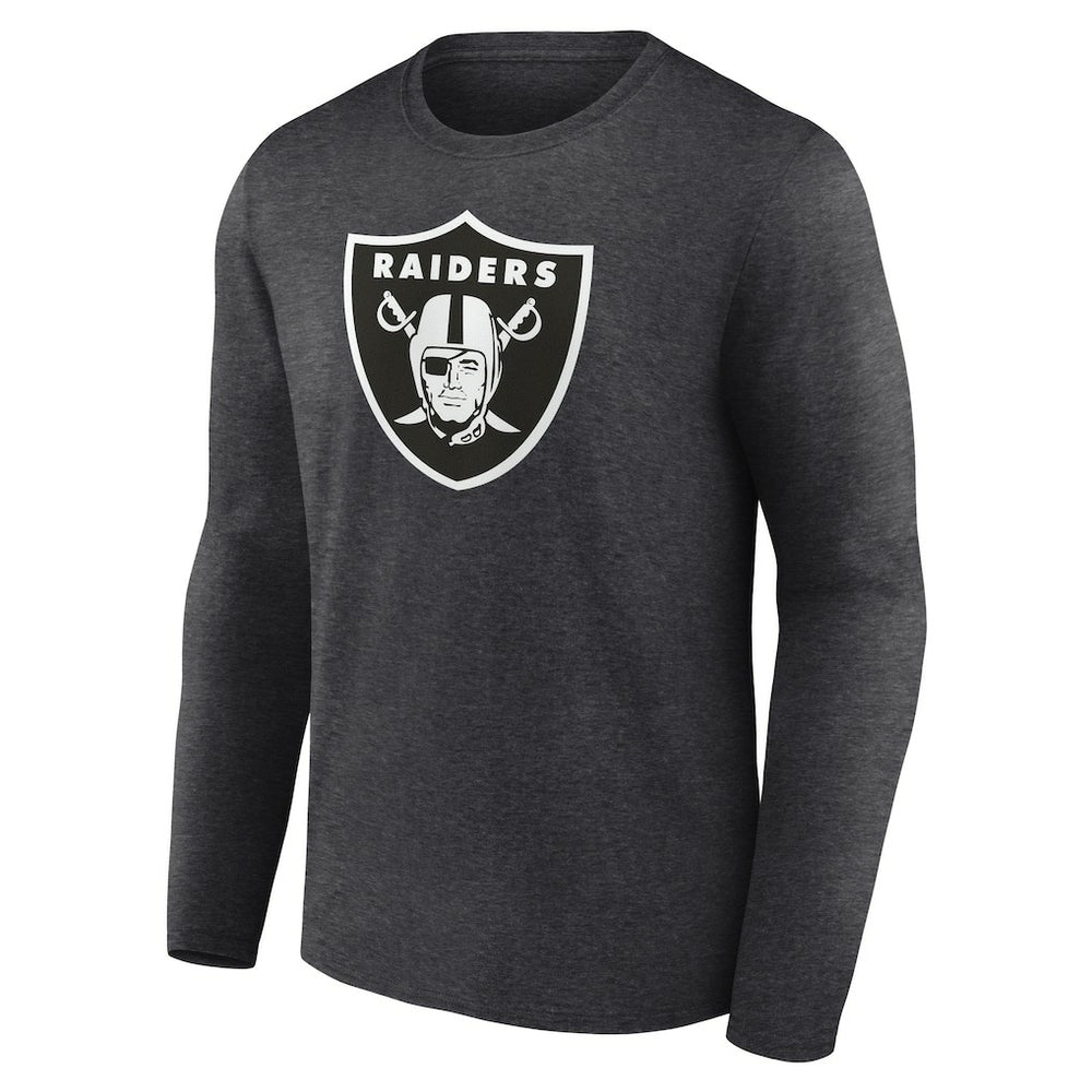 Las Vegas Raiders Personalized Name & Number Monochrome Long Sleeve T-Shirt | NFL Outlet