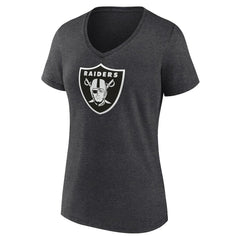 Las Vegas Raiders Women's Personalized Name & Number Monochrome V-Neck Long Sleeve T-Shirt | NFL Hot