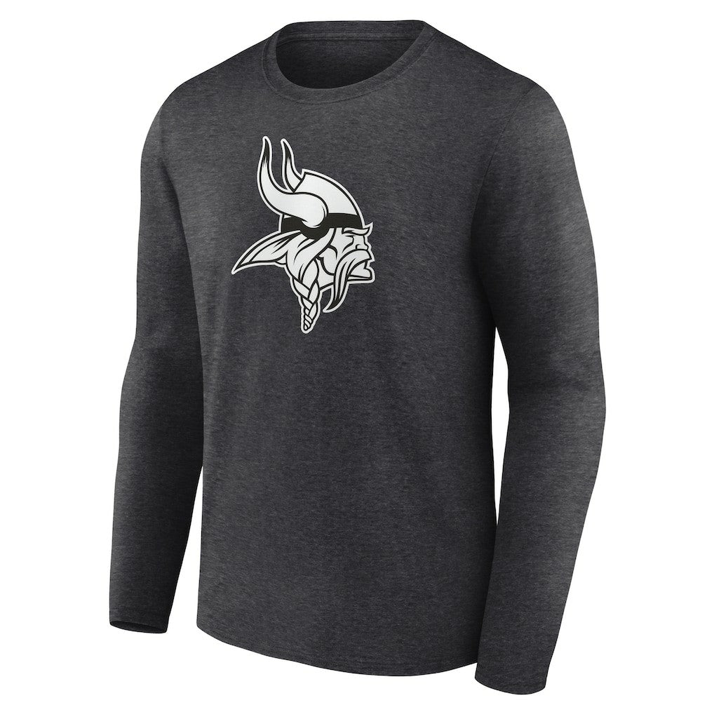 Minnesota Vikings Personalized Name & Number Monochrome Long Sleeve T-Shirt | NFL Discount