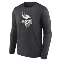 Minnesota Vikings Personalized Name & Number Monochrome Long Sleeve T-Shirt | NFL Discount