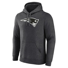New England Patriots Personalized Name & Number Monochrome Pullover Hoodie | NFL Discount