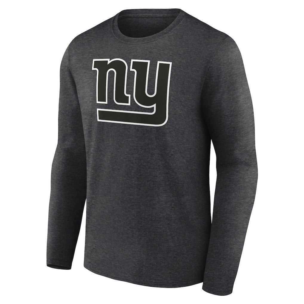 New York Giants Personalized Name & Number Monochrome Long Sleeve T-Shirt | NFL Outlet