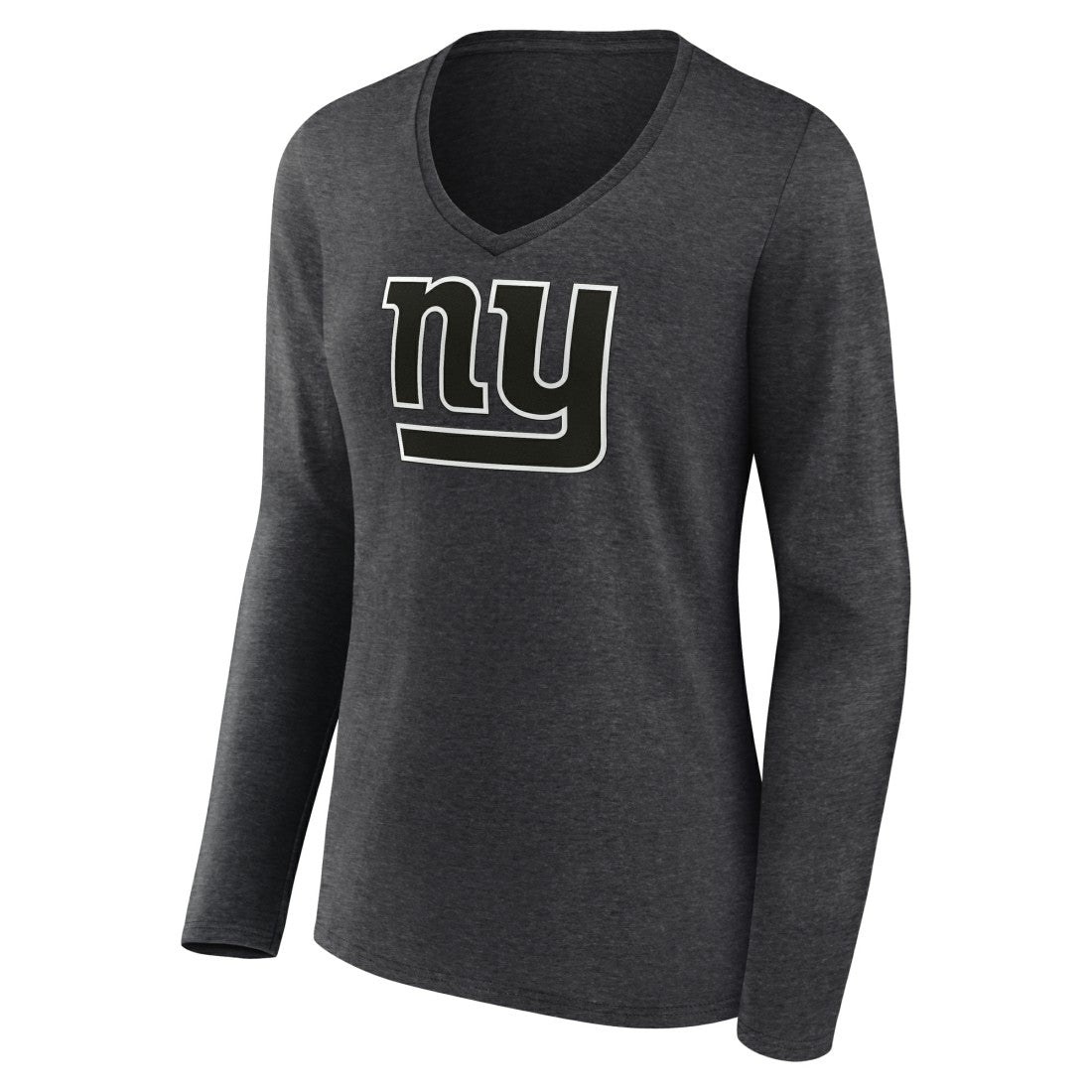 New York Giants Women's Personalized Name & Number Monochrome V-neck T-Shirt | NFL Near me