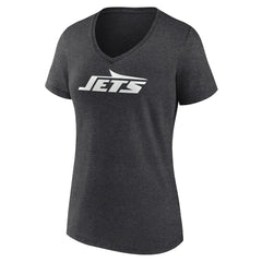 New York Jets Women's Personalized Name & Number Monochrome V-Neck Long Sleeve T-Shirt | NFL Discount