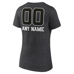New York Jets Women's Personalized Name & Number Monochrome V-Neck Long Sleeve T-Shirt | NFL Discount