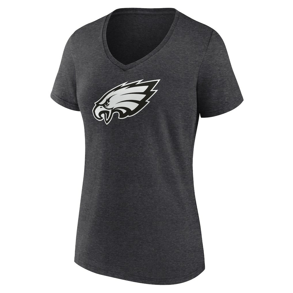Philadelphia Eagles Women's Personalized Name & Number Monochrome V-Neck Long Sleeve T-Shirt | NFL Hot
