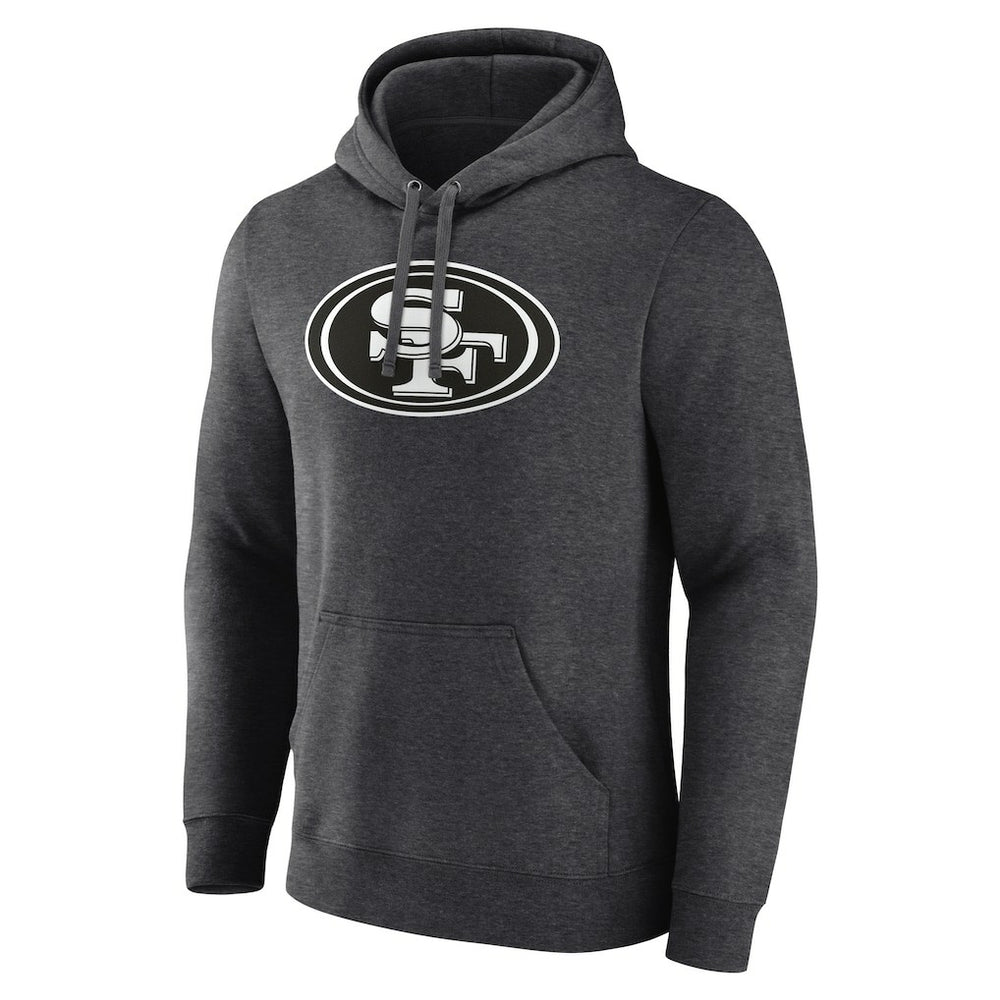 San Francisco 49ers Personalized Name & Number Monochrome Pullover Hoodie | NFL Discount