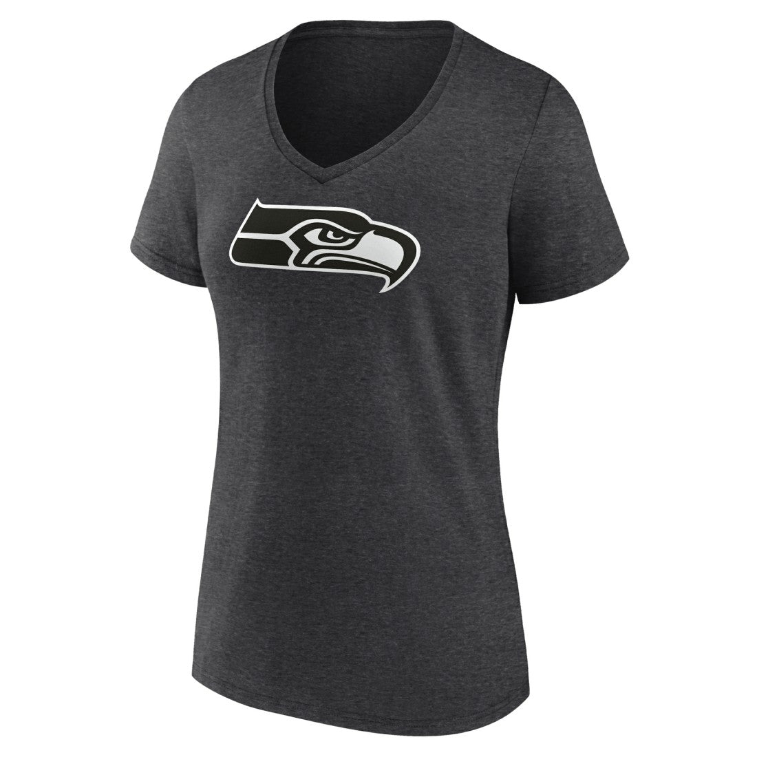 Seattle Seahawks Women's Personalized Name & Number Monochrome V-Neck Long Sleeve T-Shirt | NFL Online