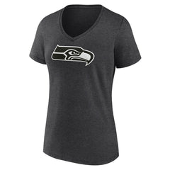 Seattle Seahawks Women's Personalized Name & Number Monochrome V-Neck Long Sleeve T-Shirt | NFL Online