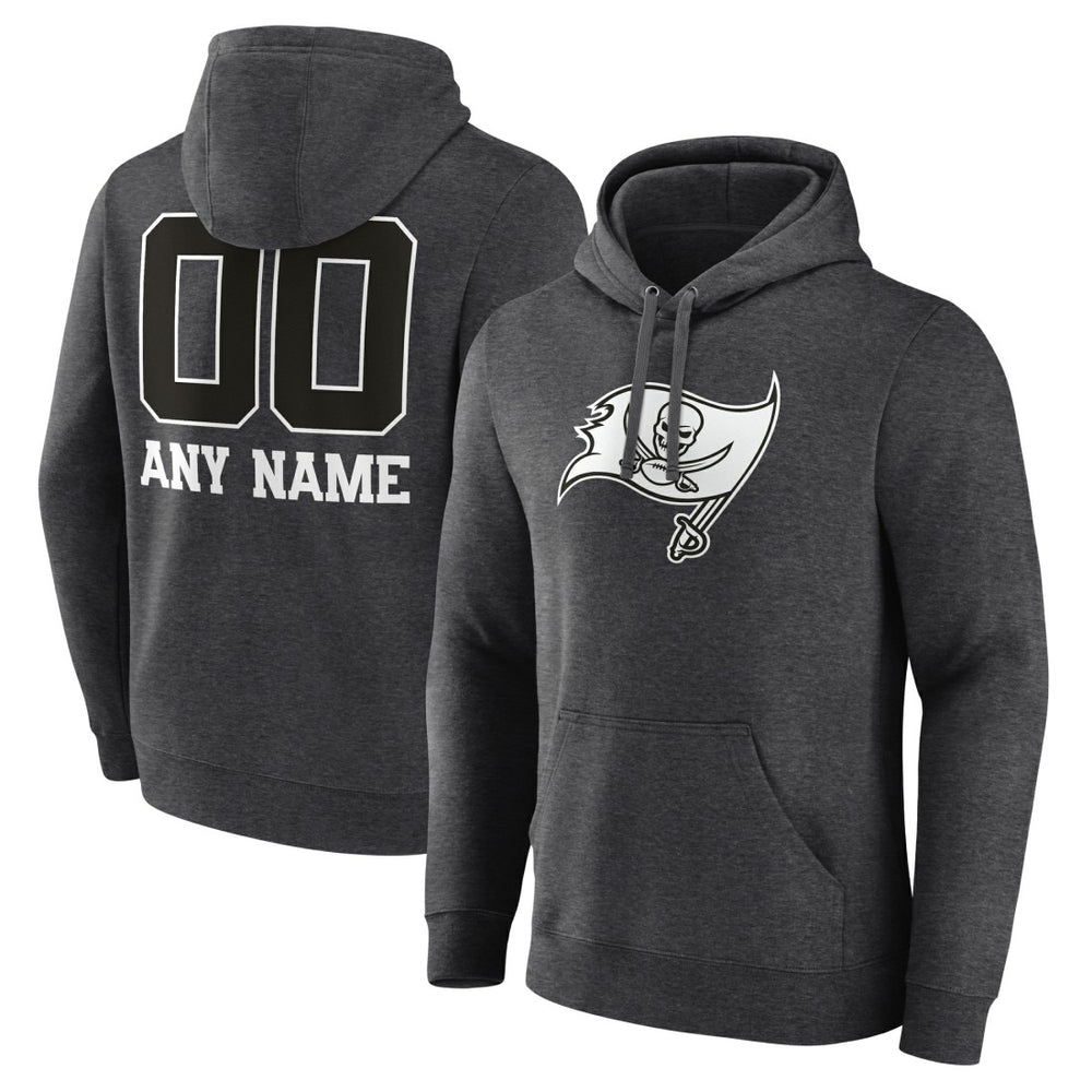 Tampa Bay Buccaneers Personalized Name & Number Monochrome Pullover Hoodie | NFL US