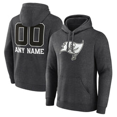 Tampa Bay Buccaneers Personalized Name & Number Monochrome Pullover Hoodie | NFL US