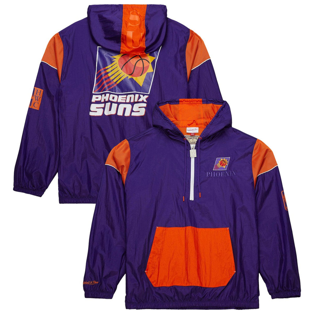 Purple Phoenix Suns Unisex Hardwood Classics Team OG 3.0 Anorak Half-Zip Windbreaker Jacket | NBA