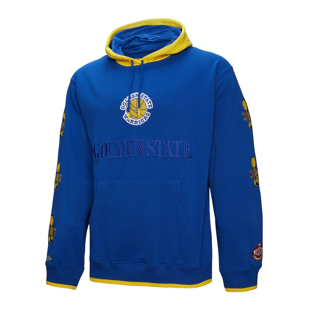 Royal Golden State Warriors Hardwood Classics Team OG 3.0 Pullover Hoodie sale | NBA