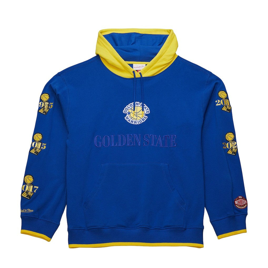 Royal Golden State Warriors Hardwood Classics Team OG 3.0 Pullover Hoodie sale | NBA