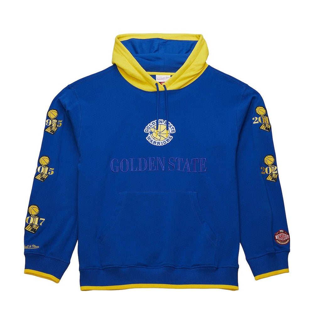 Royal Golden State Warriors Hardwood Classics Team OG 3.0 Pullover Hoodie sale | NBA