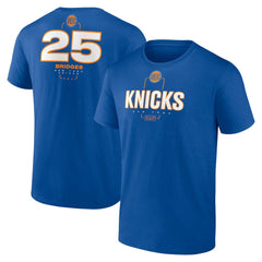Mikal Bridges New York Knicks Behind The Back Name & Number T-Shirt - Blue discount | NBA