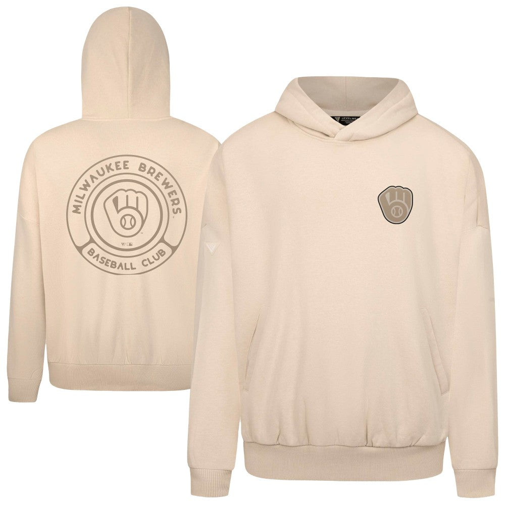 Milwaukee Brewers Levelwear Contact Oversized Pullover Hoodie - MLB Hoodies