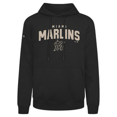 Miami Marlins Levelwear Podium Team Arch Pullover Hoodie - MLB Hoodies