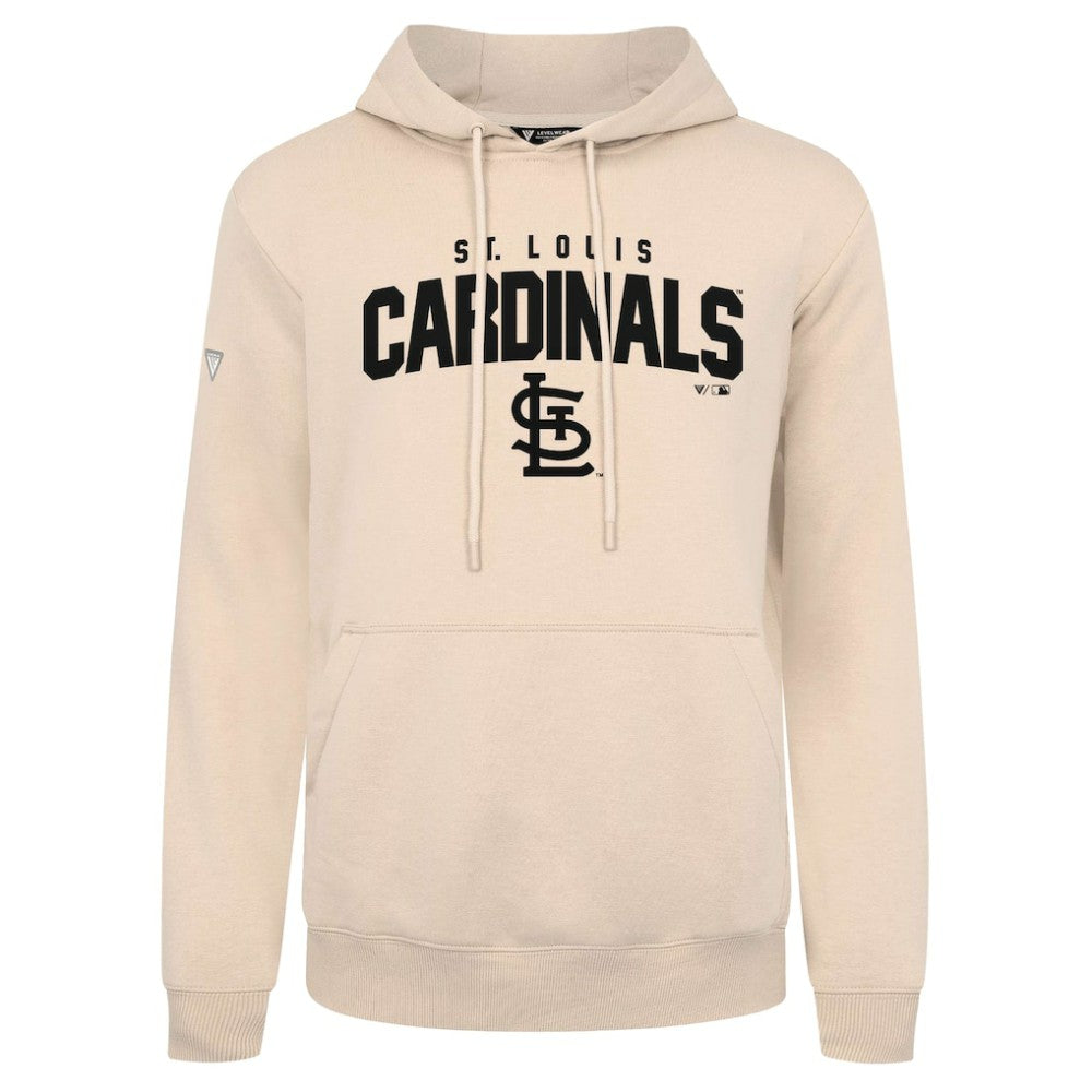 St. Louis Cardinals Levelwear Podium Team Arch Pullover Hoodie - MLB Hoodies