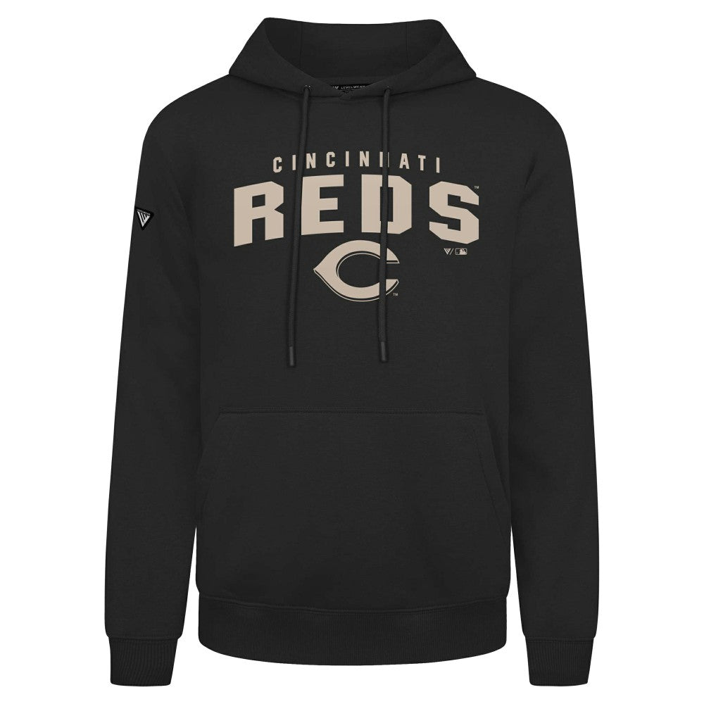 Cincinnati Reds Levelwear Podium Team Arch Pullover Hoodie - MLB Hoodies