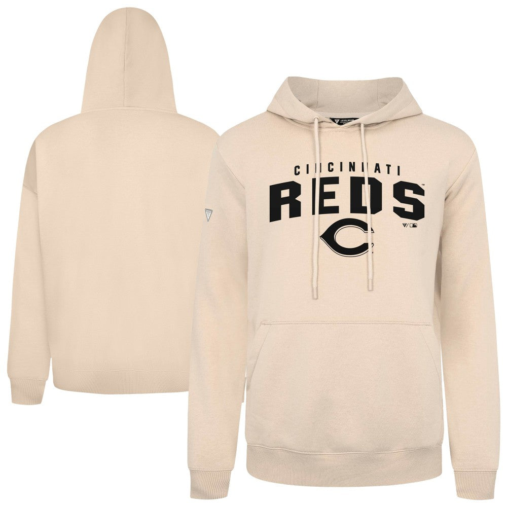 Cincinnati Reds Levelwear Podium Team Arch Pullover Hoodie - MLB Hoodies