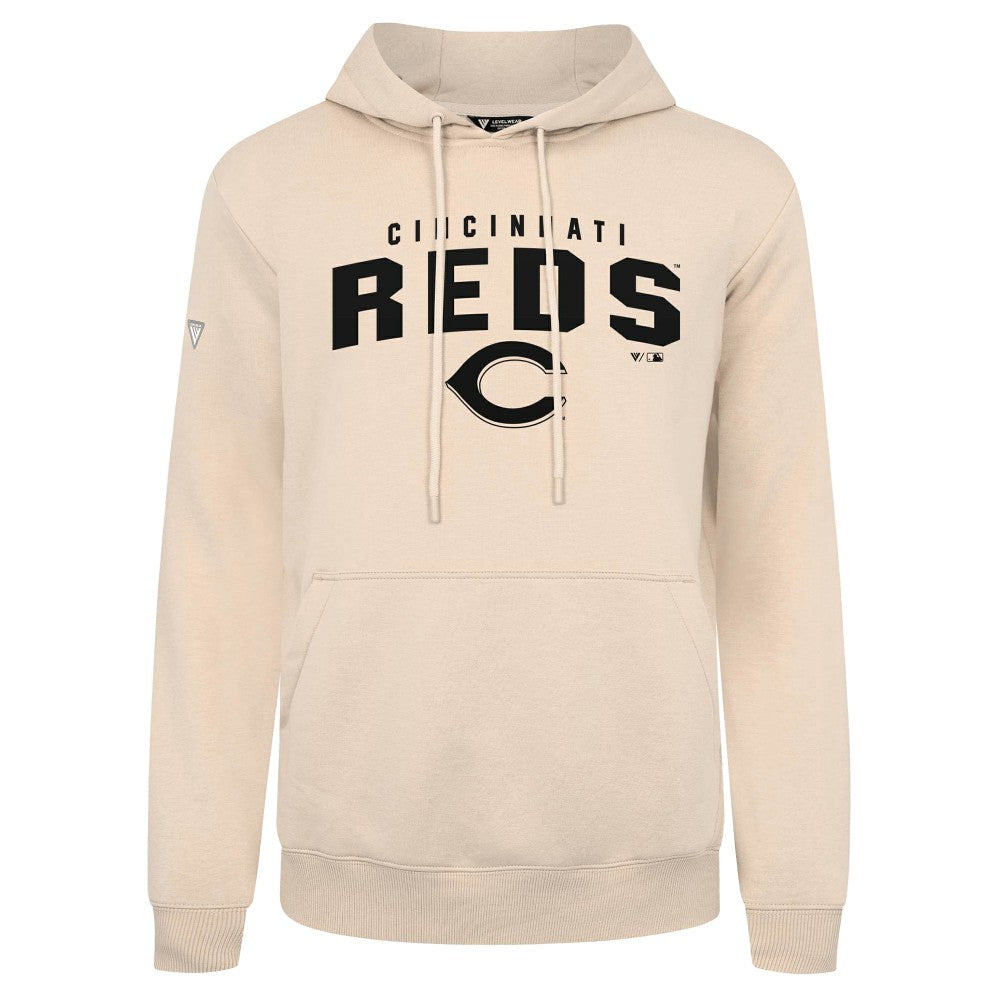 Cincinnati Reds Levelwear Podium Team Arch Pullover Hoodie - MLB Hoodies