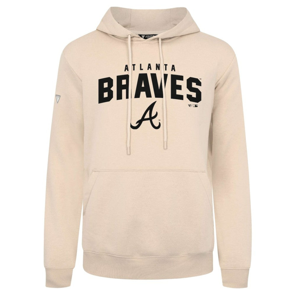 Atlanta Braves Levelwear Podium Team Arch Pullover Hoodie - MLB Hoodies
