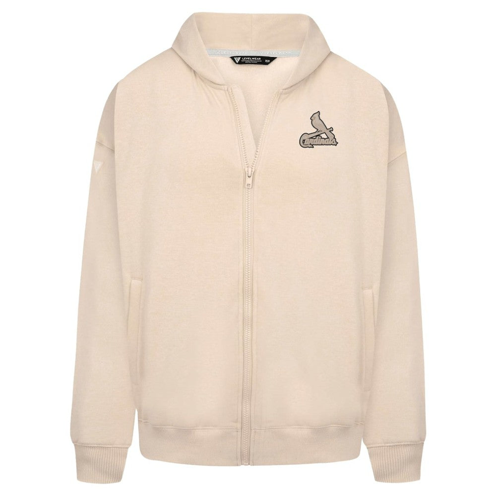 St. Louis Cardinals Levelwear Uphill Oversized Full-Zip Hoodie - MLB Hoodies