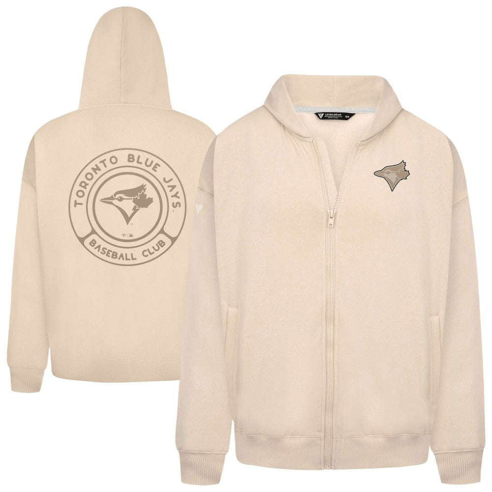 Toronto Blue Jays Levelwear Uphill Oversized Full-Zip Hoodie - MLB Hoodies