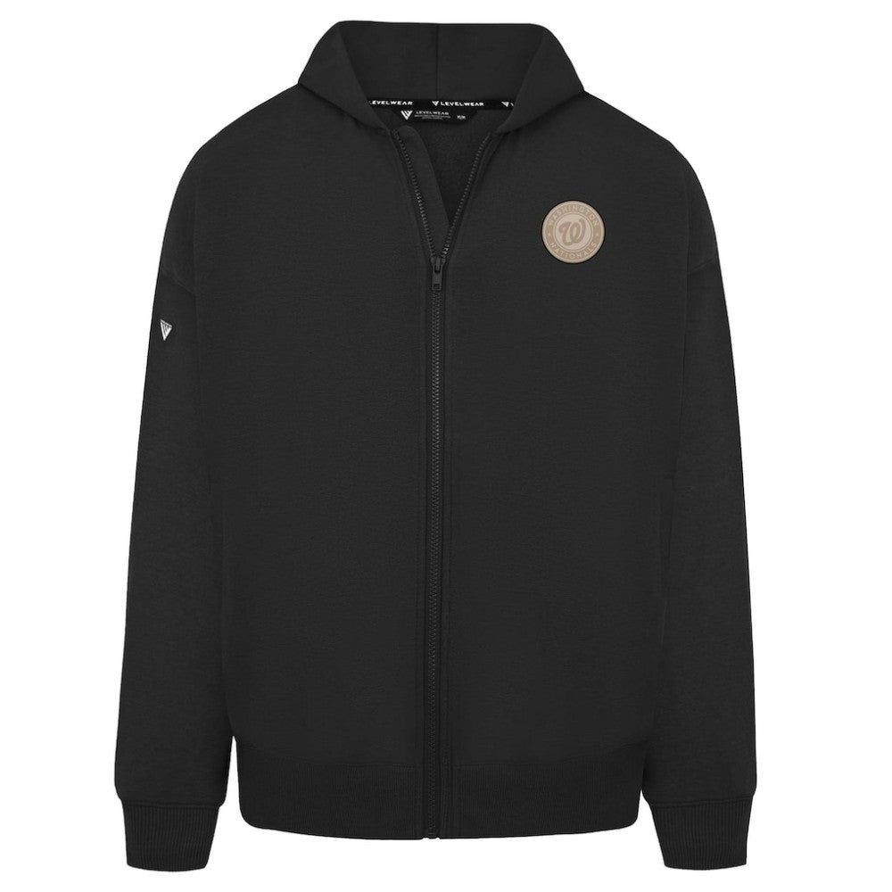 Washington Nationals Levelwear Uphill Oversized Full-Zip Hoodie - MLB Hoodies