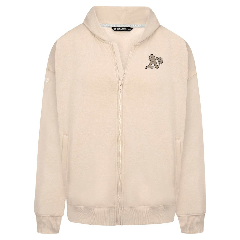 Athletics Levelwear Uphill Oversized Full-Zip Hoodie - MLB Hoodies