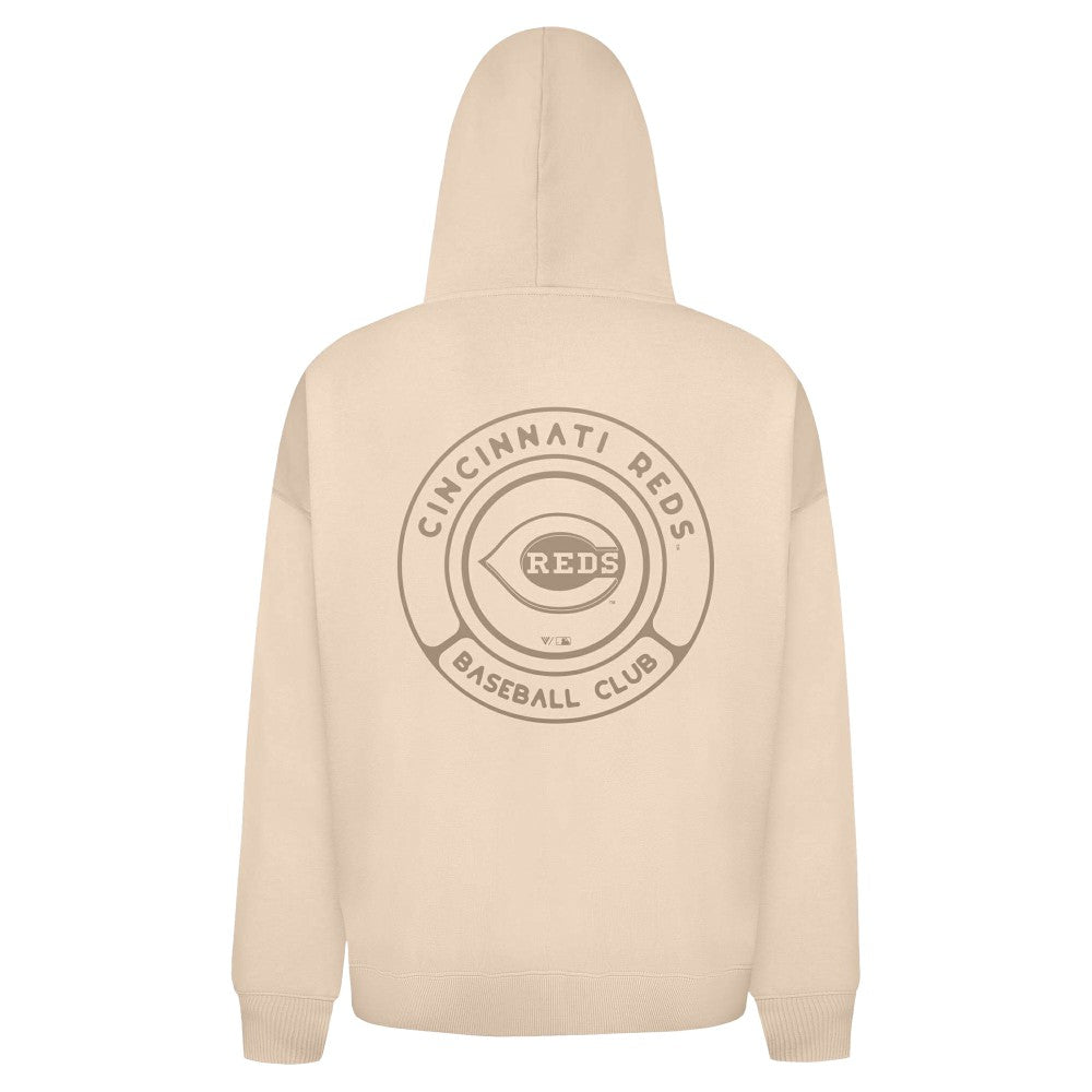 Cincinnati Reds Levelwear Uphill Oversized Full-Zip Hoodie - MLB Hoodies