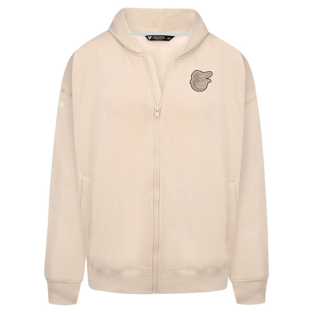 Baltimore Orioles Levelwear Uphill Oversized Full-Zip Hoodie - MLB Hoodies