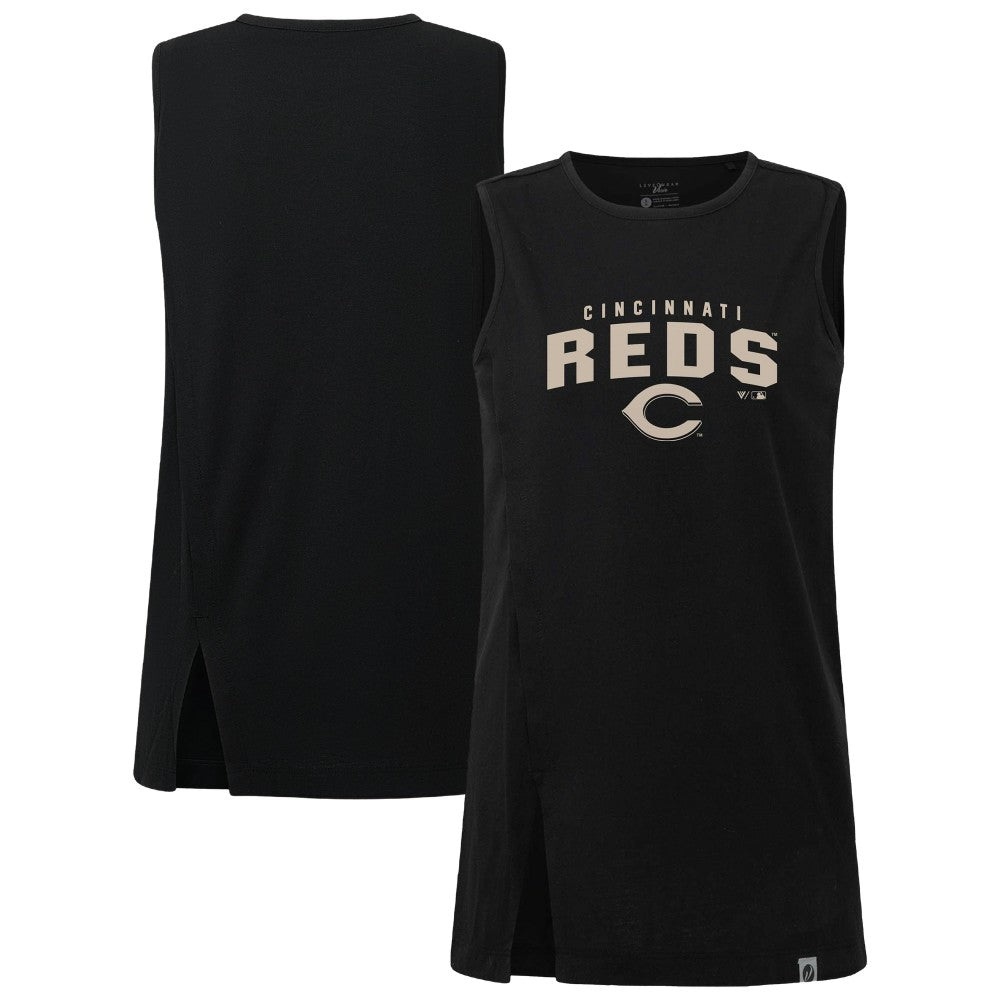 Cincinnati Reds Levelwear Women's Influx Team Arch Tank Top - MLB Tanks