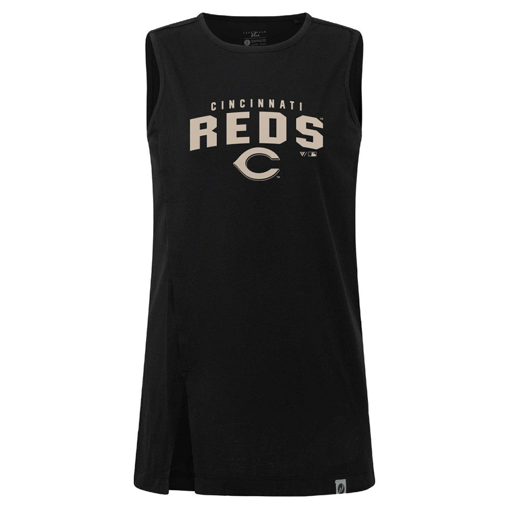 Cincinnati Reds Levelwear Women's Influx Team Arch Tank Top - MLB Tanks