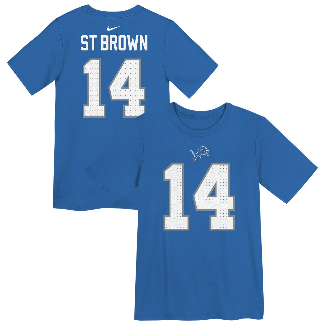 Detroit Lions Amon-Ra St. Brown  Preschool Player Name & Number T-Shirt | NFL Sale